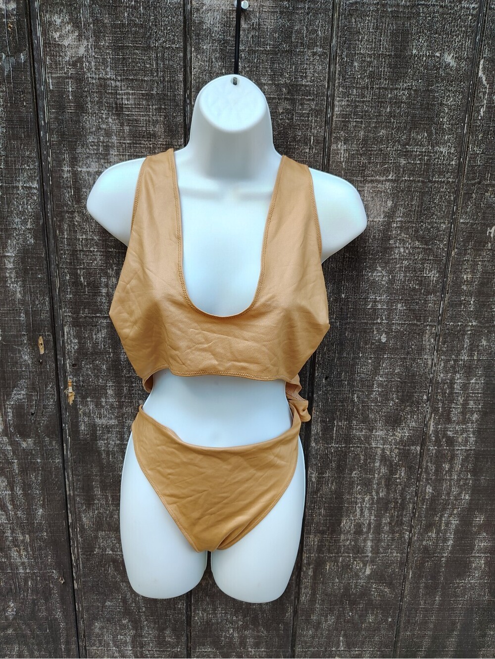 Skims Wet Look Cutout Bodysuit